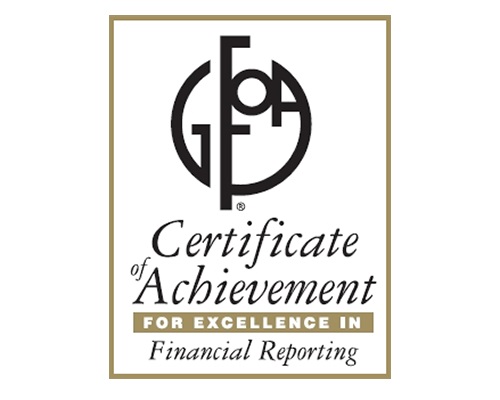 Certificate of Achievement For Financial Achievement